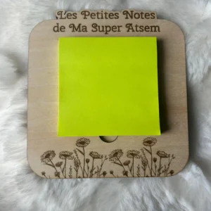 Porte-mémos en bois personnalisé