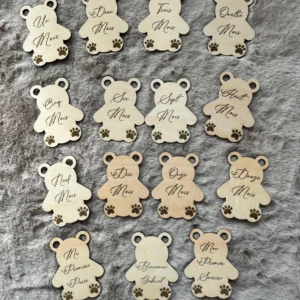 Cartes étapes en forme d'ourson (13 cartes)