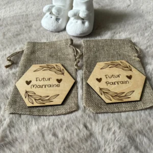 Magnet Annonce Parrain / Marraine / Papy / Mamie ...